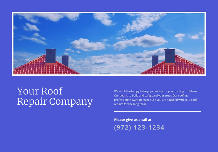Your Roof Repair Company Template