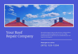 Your Roof Repair Company - Website Mockup For Any Device