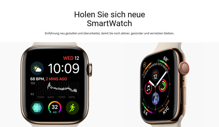 Apple Watch HTML-Vorlage