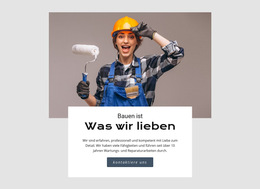 Hochbauindustrie – Fertiges Website-Design