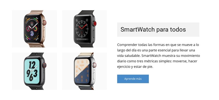 Smartwatch para ti Plantilla CSS