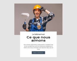 Industrie De La Construction De Bâtiments - Créateur De Sites Web Polyvalent