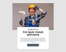 Industrie De La Construction De Bâtiments - Modèle De Page HTML