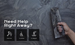 Home Wall Repair Services - HTML Page Builder