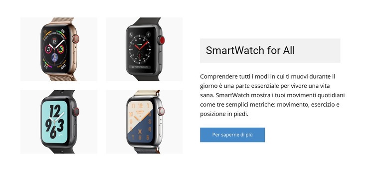 Smartwatch per te Costruttore di siti web HTML
