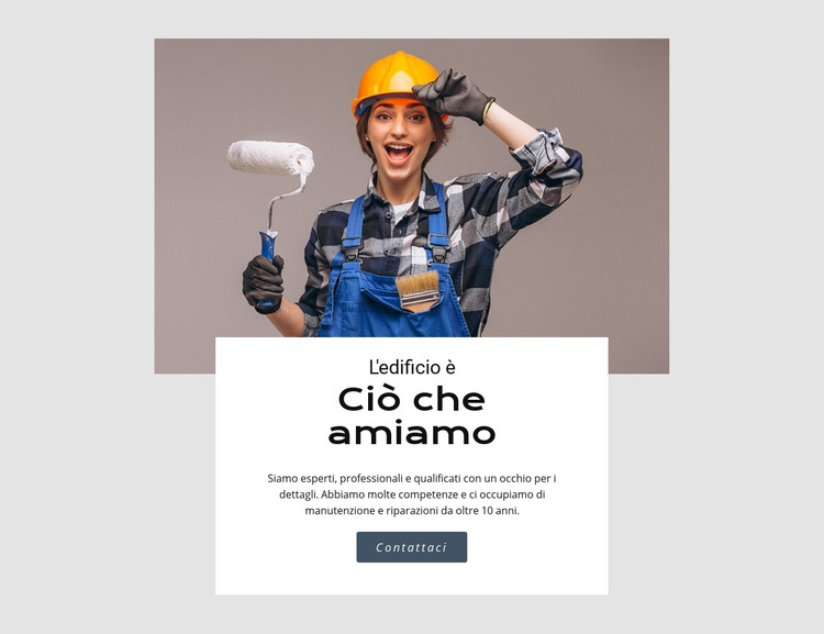 Industria edile Modello HTML