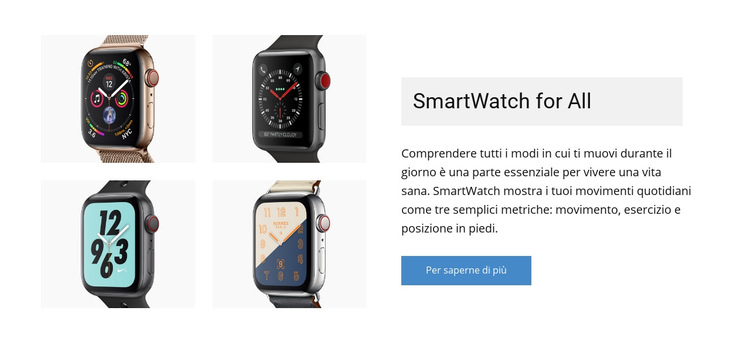 Smartwatch per te Modello di sito Web