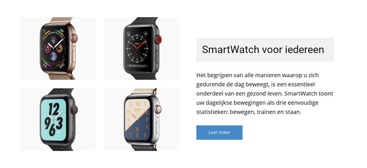 Smartwatch voor jou HTML-sjabloon
