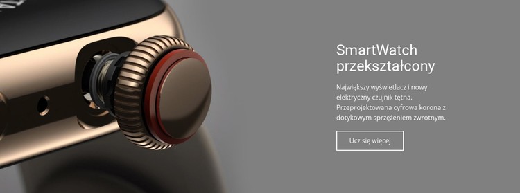 Przekształcony smartwatch Szablon CSS