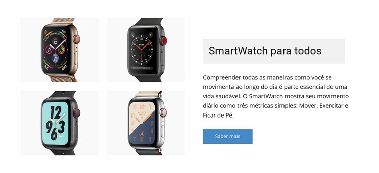 Smartwatch para você Construtor de sites HTML