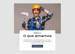 Indústria De Construção Civil – Modelo HTML5 Fácil De Usar