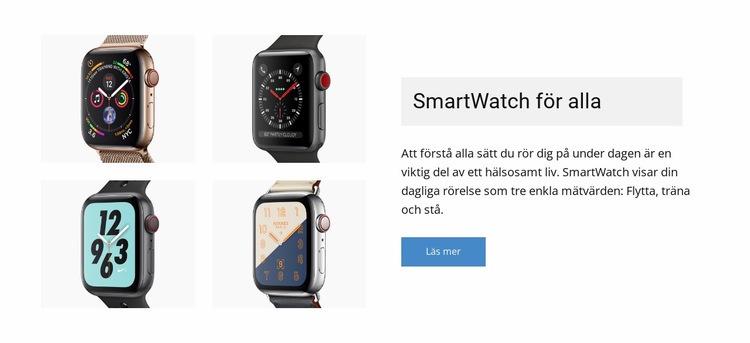 Smartwatch för dig CSS -mall