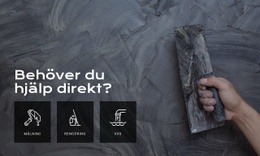 Hemväggreparationstjänster - Webbmall