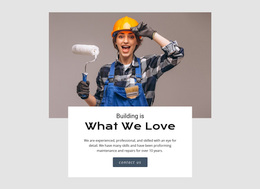 Free Design Template For Building Construction Industry