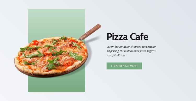Pizza Cafe Landing Page