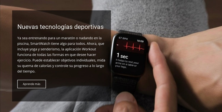 Nuevas tecnologías deportivas Creador de sitios web HTML