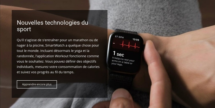 Nouvelles technologies sportives Conception de site Web