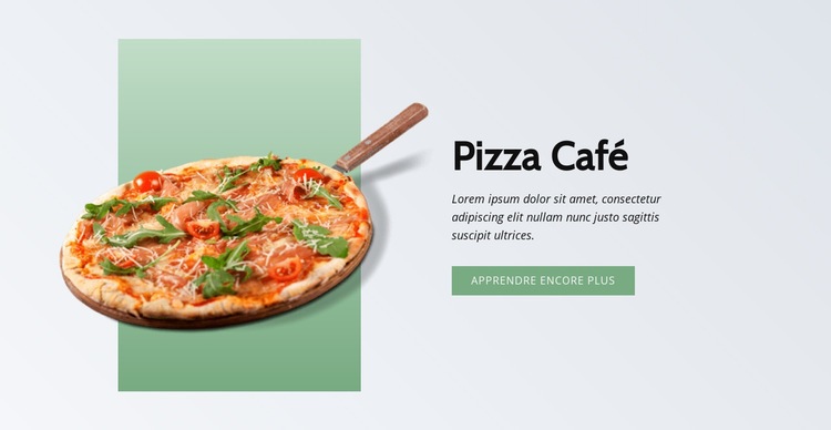 Pizza Café Conception de site Web