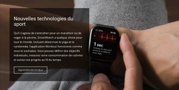 Maquette De Site Web Premium Pour Nouvelles Technologies Sportives