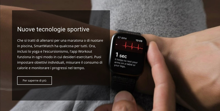 Nuove tecnologie sportive Modello HTML