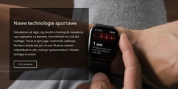 Makieta Witryny Premium Dla Nowe Technologie Sportowe