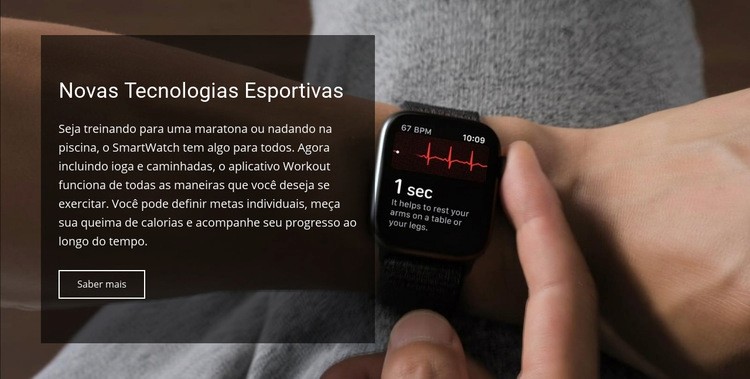 Novas tecnologias esportivas Design do site