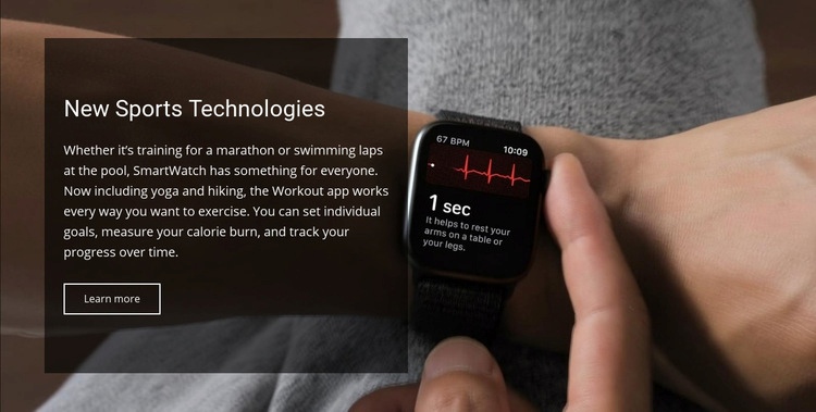 New sports technologies Webflow Template Alternative