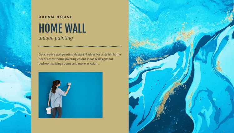 Home wall CSS Template