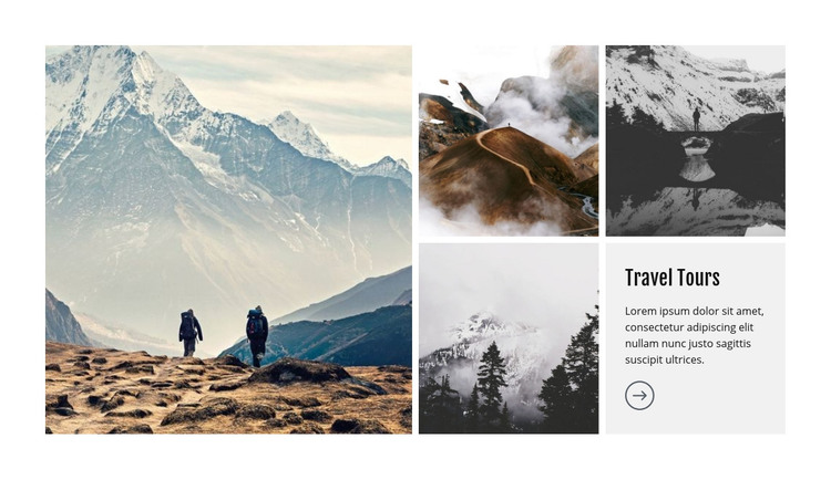 Hiking and Trekking Homepage Design