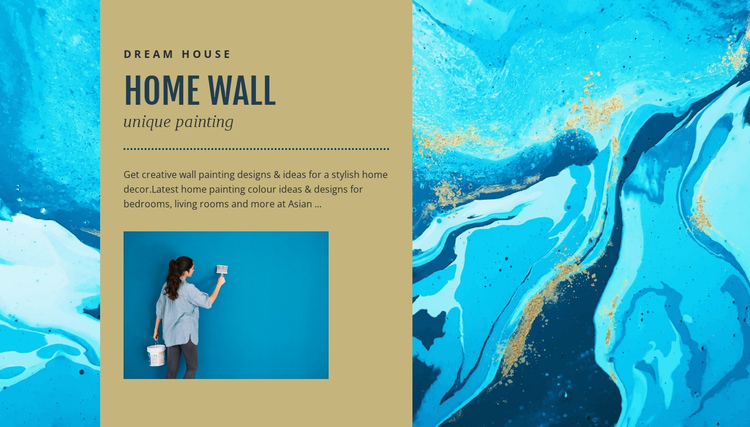 Home wall One Page Template