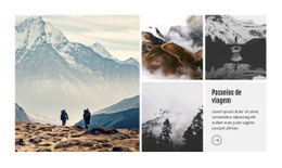 Caminhadas E Trekking - Design Criativo De Sites Multiuso