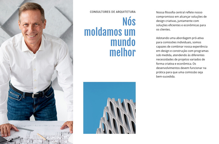 Consultor de Arquitetura Modelo de site