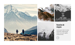 Tema WordPress Mais Criativo Para Caminhadas E Trekking