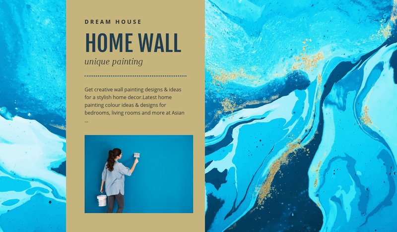 Home wall Squarespace Template Alternative