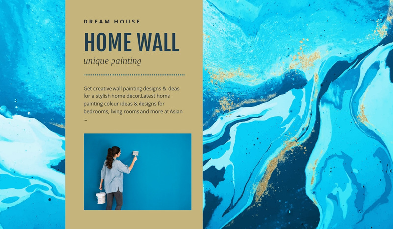 Home wall Wix Template Alternative