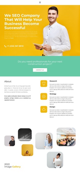 Responsive Web Template For Alternative View