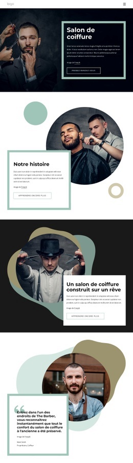 Le Salon De Coiffure À Travers Les Âges - Conception Web Polyvalente