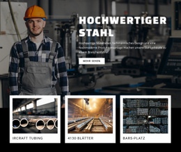 Hochwertiger Stahl - Build HTML Website