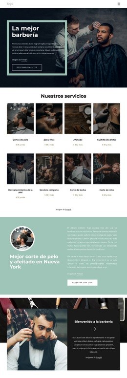 La Mejor Barbería - Online HTML Page Builder