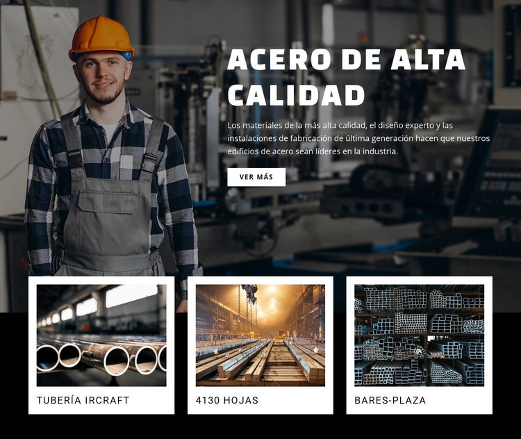 Acero de alta calidad Creador de sitios web HTML