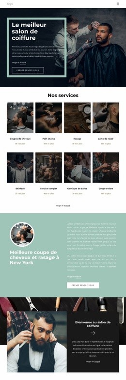 Le Meilleur Salon De Coiffure - Créateur De Site Web