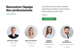 Menu CSS Pour Nos Meilleurs Spécialistes