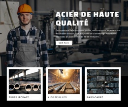 Acier De Haute Qualité – Modèle Réactif HTML5