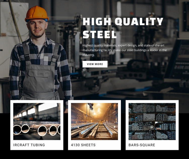 Hight quality steel Html Website Builder
