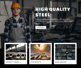 Hight Quality Steel Templates Html5 Responsive Free