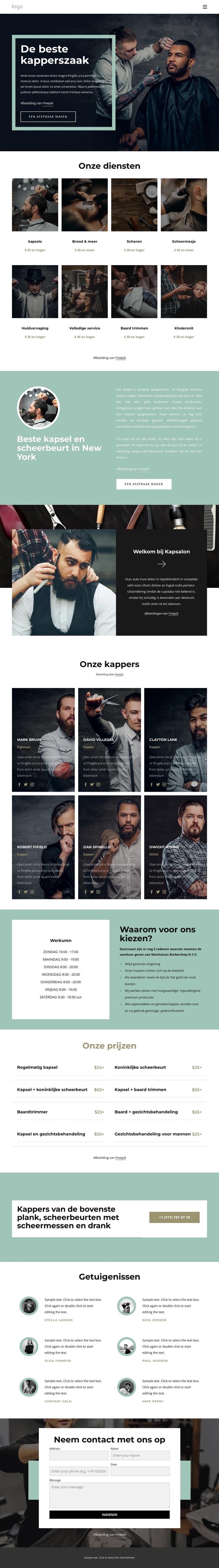 De beste kapper WordPress-thema