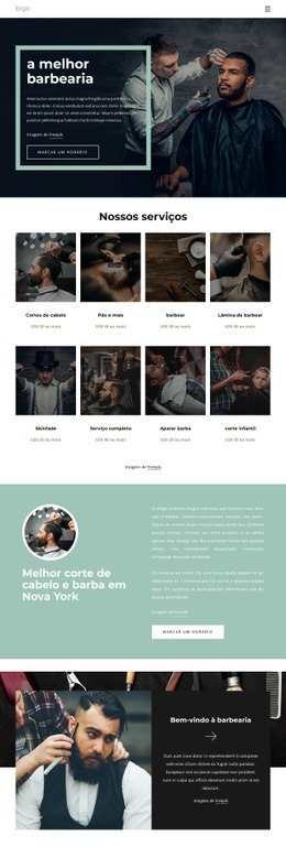 A Melhor Barbearia - Online HTML Page Builder