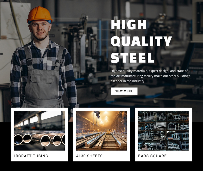 Hight quality steel Squarespace Template Alternative