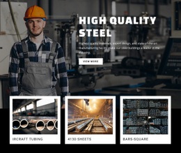 Högkvalitativt Stål - Build HTML Website