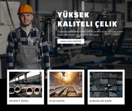 Yüksek Kaliteli Çelik - Build HTML Website